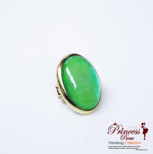 Big Face Colored Ruby Stretch Ring